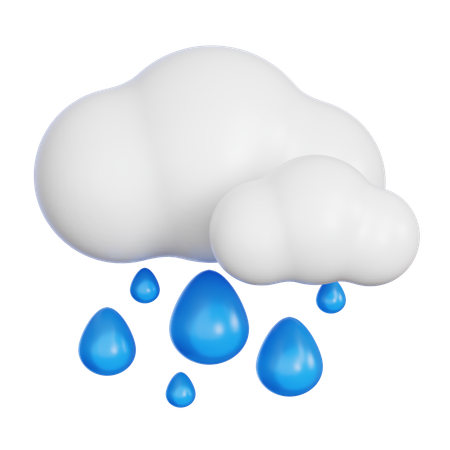 Cloud Raining  3D Icon