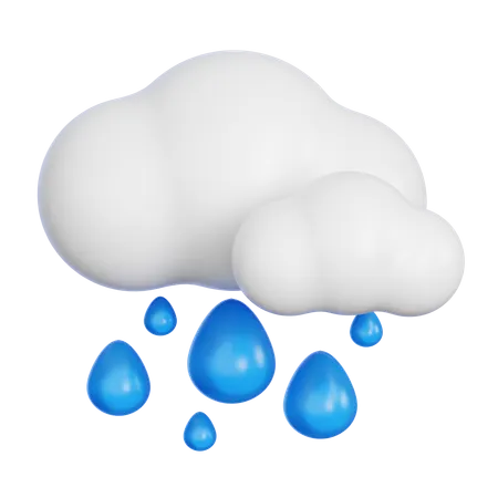 Cloud Raining  3D Icon
