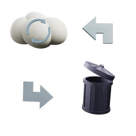 Cloud Recovery  3D Icon