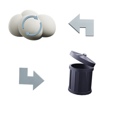 Cloud Recovery  3D Icon