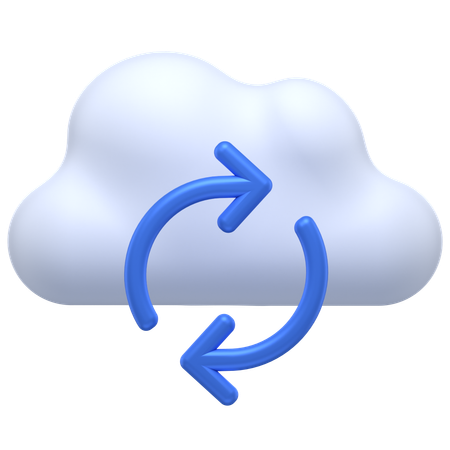 Cloud Refresh  3D Icon