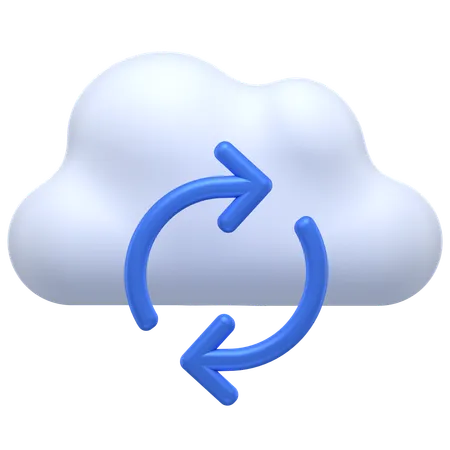 Cloud Refresh  3D Icon