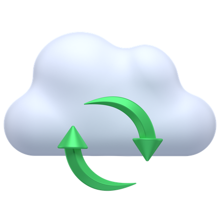 Cloud Refresh  3D Icon