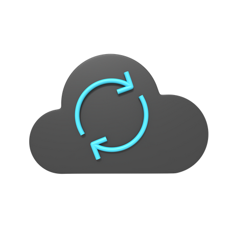 Actualisation du cloud  3D Icon