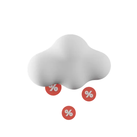 Réduction sur les nuages  3D Icon