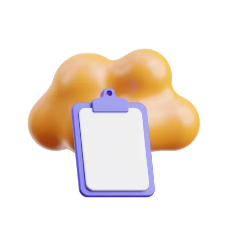 Cloud Report  3D Icon