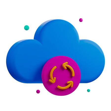 Cloud Restore 3D Icon