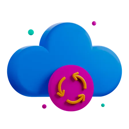 Cloud Restore 3D Icon