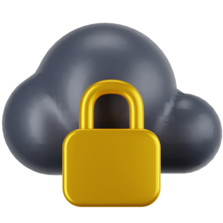 Cloud Safe  3D Icon