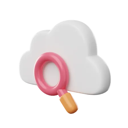 Search Cloud 3 D Icon 3D Icon
