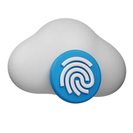 Cloud Secure  3D Icon