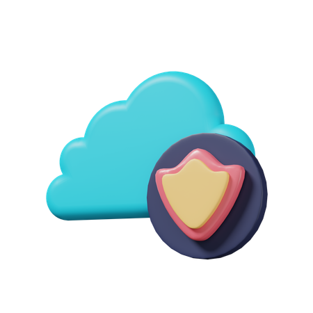 Cloud sécurisé  3D Icon