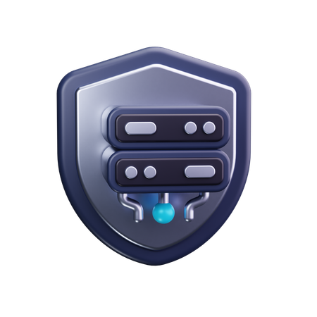 클라우드 보안  3D Icon