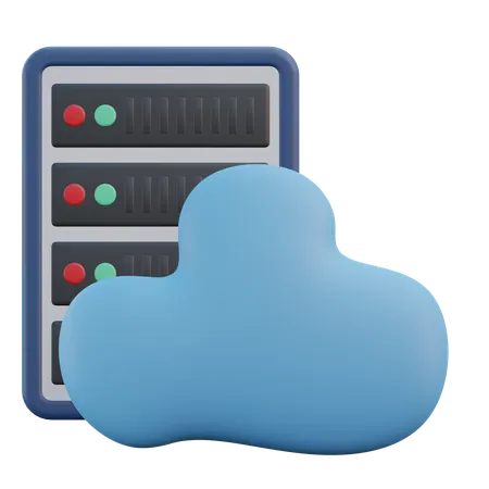 Cloud Server Cloud Computing 3 D Icon Illustration With Transparent Background 3D Icon