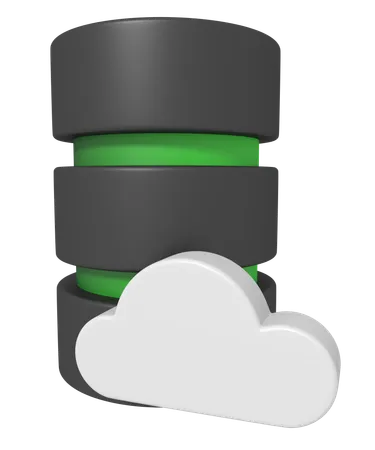 Cloud Server  3D Icon