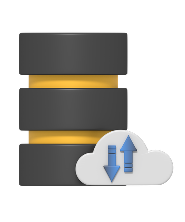 Cloud Server  3D Icon