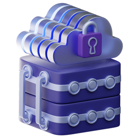 クラウドサーバー  3D Icon
