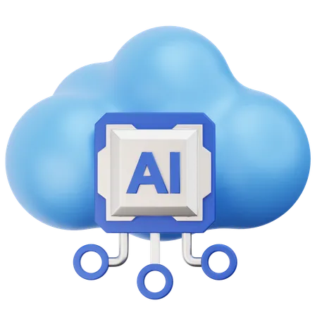 Cloud Server  3D Icon