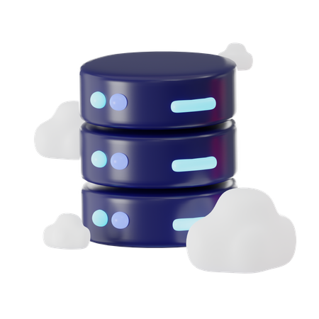 Cloud Server  3D Icon