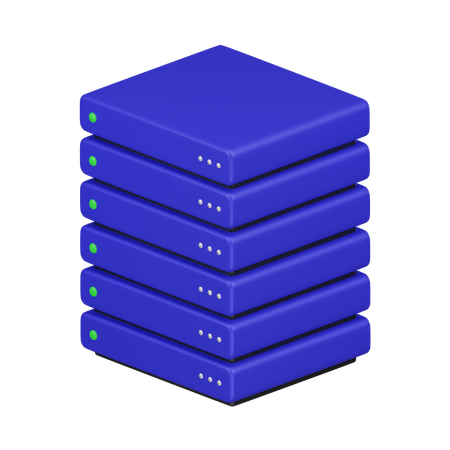 Cloud Server  3D Icon