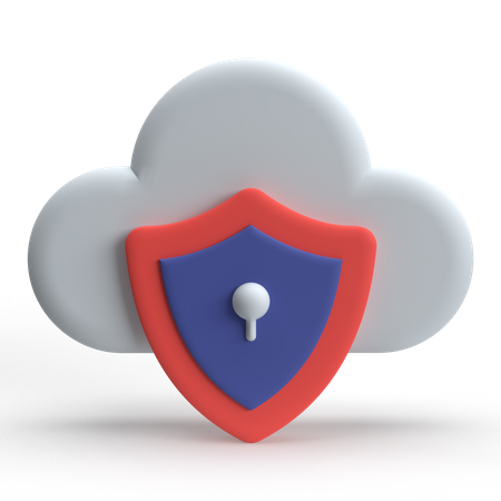 Cloud Server  3D Icon