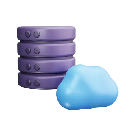 Cloud Server  3D Icon