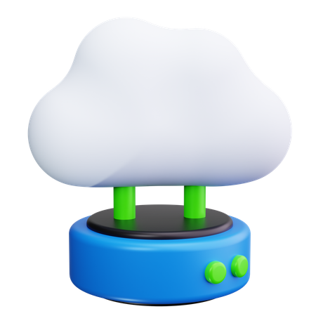 Cloud Server  3D Icon