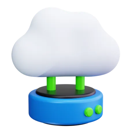 Cloud Server  3D Icon