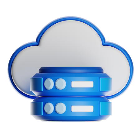 Cloud Server  3D Icon