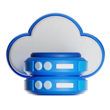 Cloud Server  3D Icon