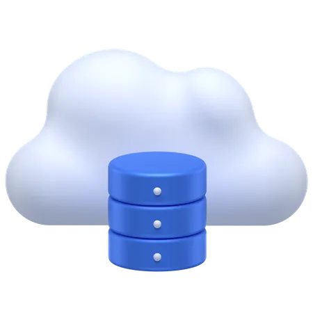 Cloud Server  3D Icon