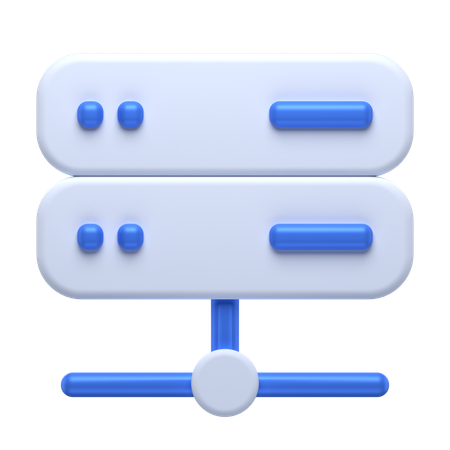 Cloud Server  3D Icon