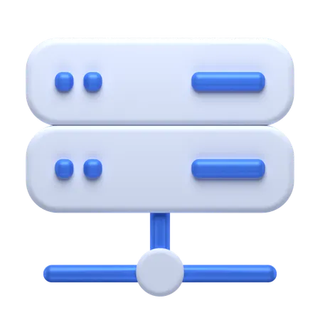 Cloud Server  3D Icon