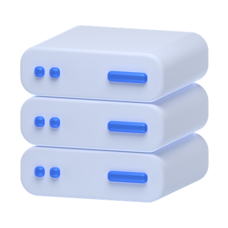 Cloud Server  3D Icon