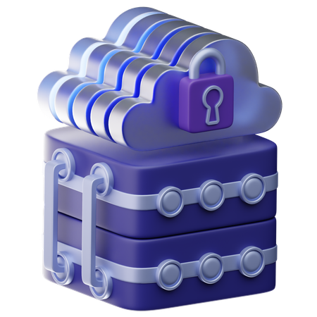 Cloud Server  3D Icon