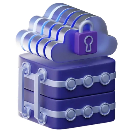 Cloud Server  3D Icon