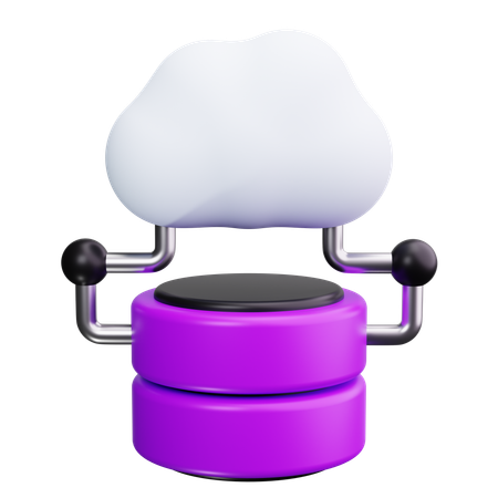 Cloud Server  3D Icon