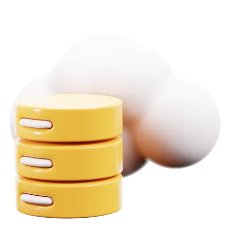 Cloud Server  3D Icon