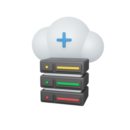 Cloud Server  3D Illustration