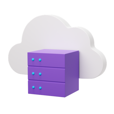 Cloud Server 3D Illustration