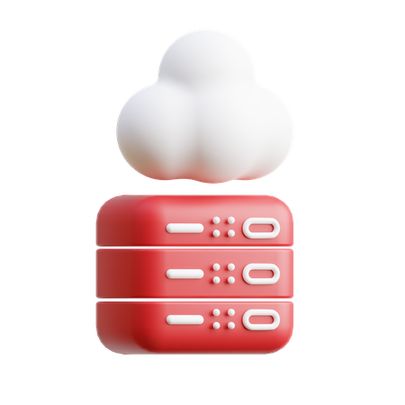 Cloud Server Metaverse  3D Icon