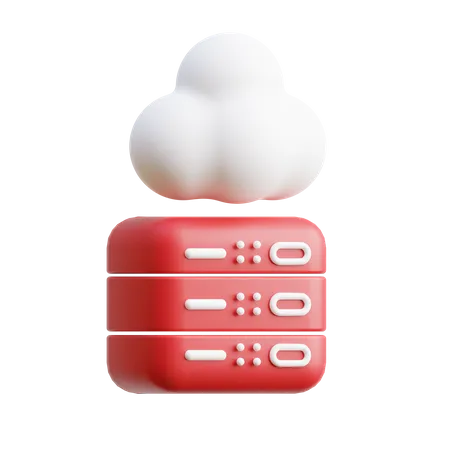 Cloud Server Metaverse  3D Icon