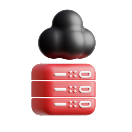 Cloud Server Metaverse  3D Icon