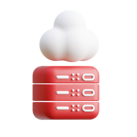 Cloud Server Metaverse  3D Icon