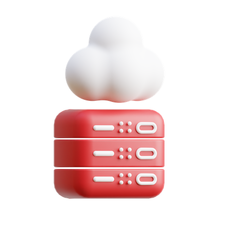 Cloud Server Metaverse 3D Icon