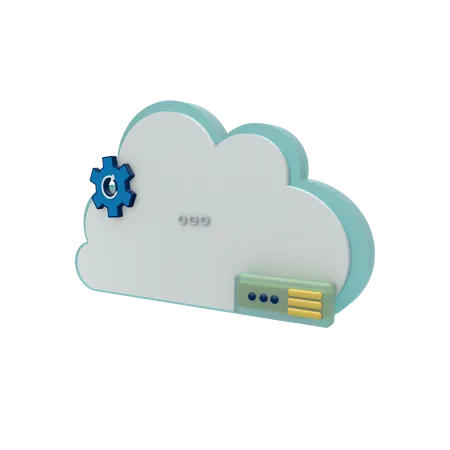 Cloud Server Re Connect Mode  3D Icon