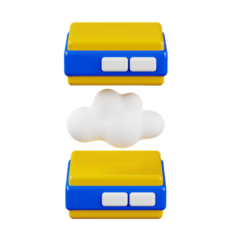 Cloud-Server-Sharing  3D Icon