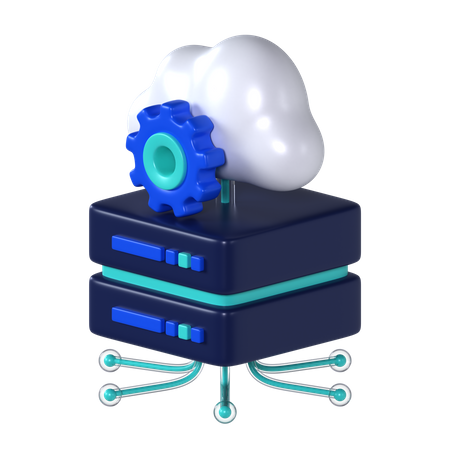 Cloud-Server-Verwaltung  3D Icon