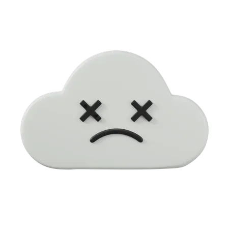 Cloud Servers Down  3D Icon