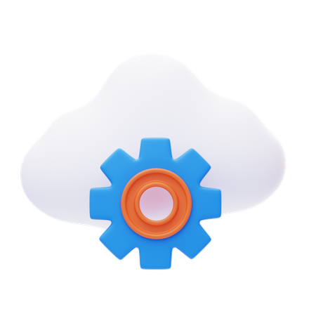 Cloud Service  3D Icon